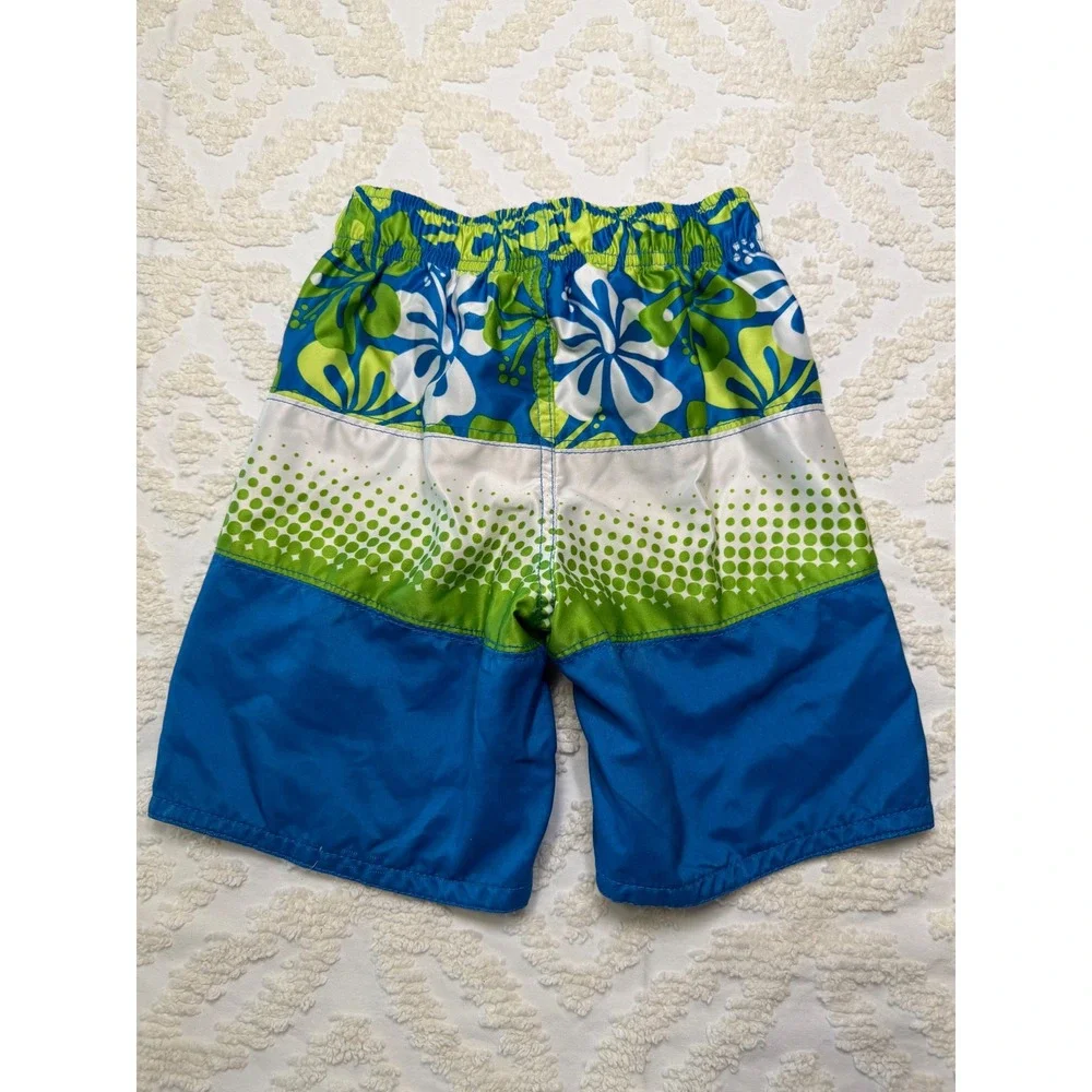 Disney Toy Story Buzz Woody Swim Trunks Blue Green‎ XXS 2/3 Boys Board Shorts